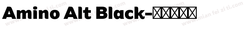 Amino Alt Black字体转换